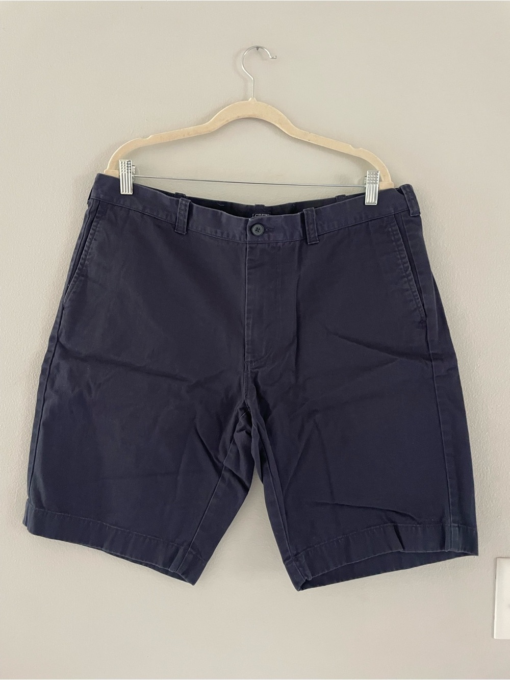 Mens J. Crew Factory Dark Navy Flat-Front Rivington Shorts